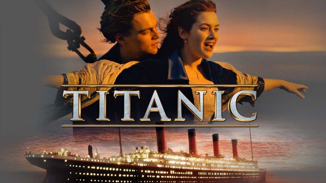 Hình ảnh bìa của bộ phim tình cảm Titanic