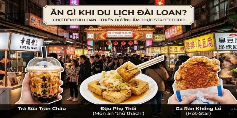 Gợi ý những món ăn đường phố khi đi du lịch Đài Loan